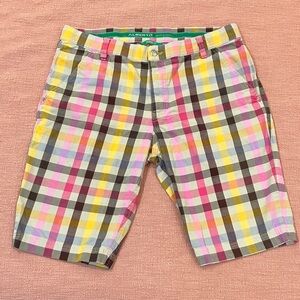 Alberto Golf Pants Men's Plaid W35L11 Shorts